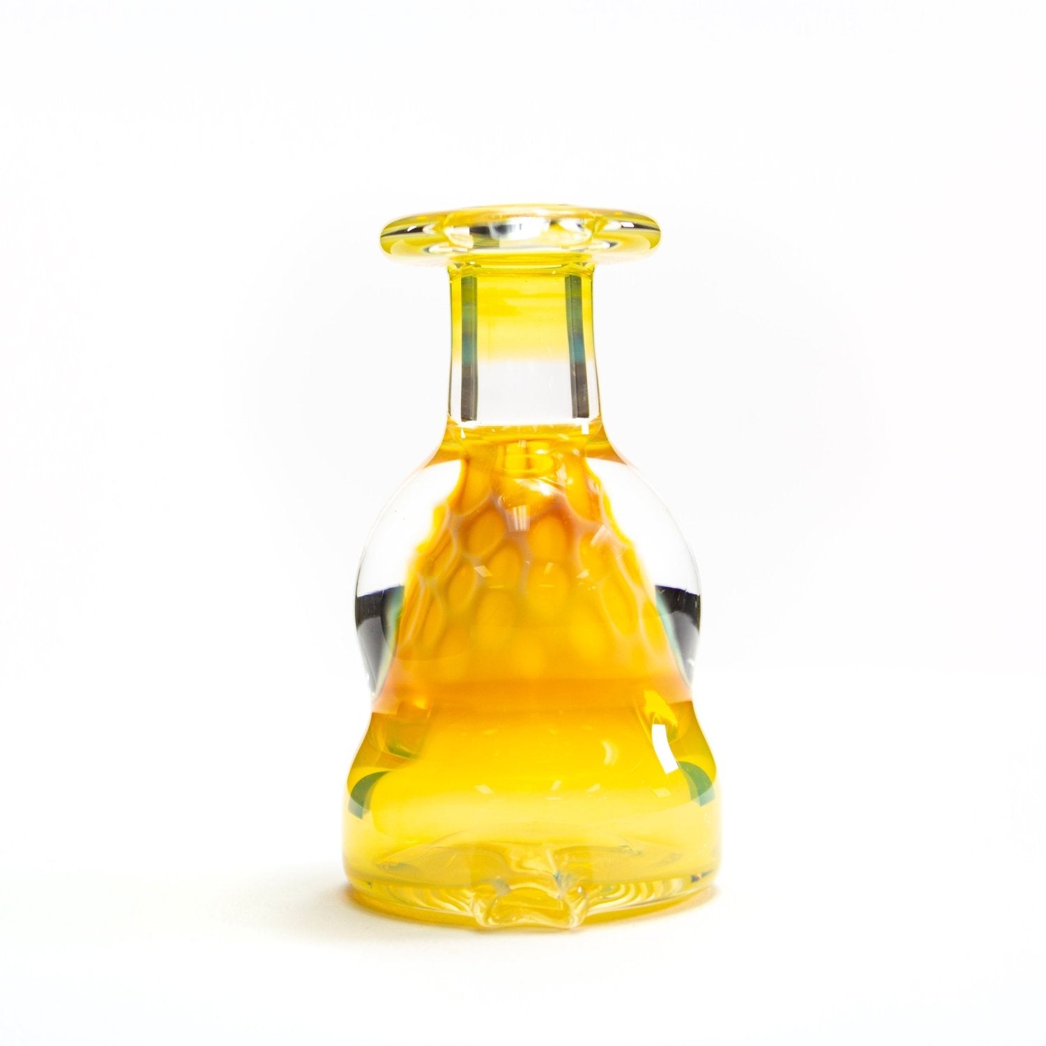 Catfish Glass Fumed Lip Honeycomb Dry Top CAF22 Vaporizer Attachments | Planet Caravan
